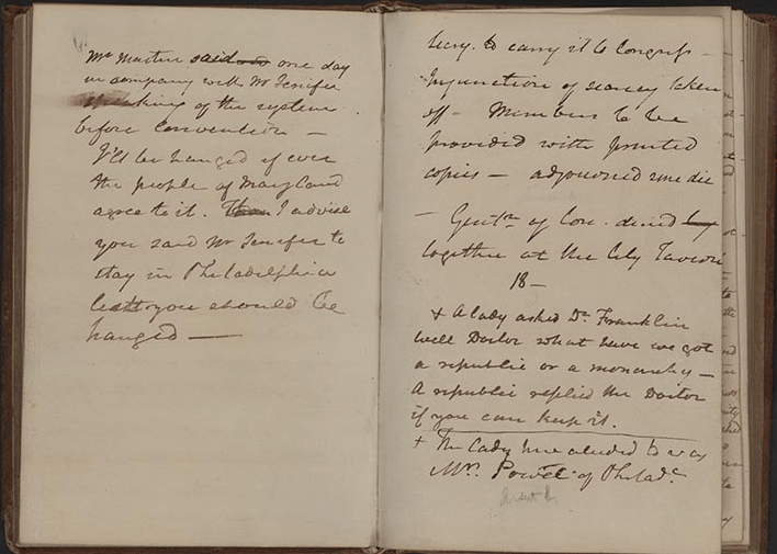 James McHenry's Journal